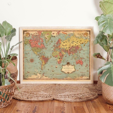 MAPAMUNDIS MERCATOR DE 85X65