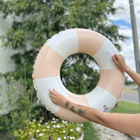 INFLABLE ROSA Y BLANCO