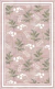 ALFOMBRA VINILICA ROSA FLORES Y HOJAS 39X70 CM