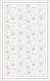 ALFOMBRA VINILICA BLANCA HOJAS BEIGE 35X90 CM