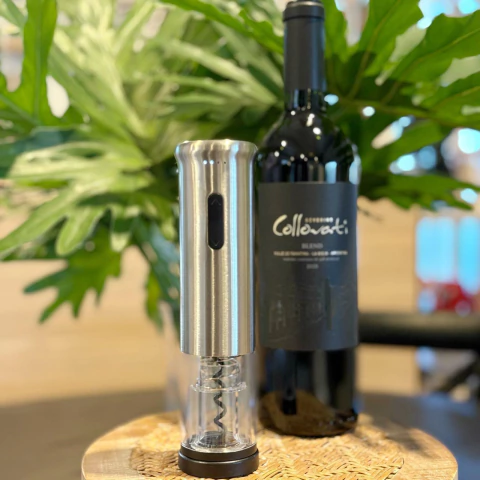 SACACORCHOS DE ACERO AUTOMATICO USB 20,5 CM