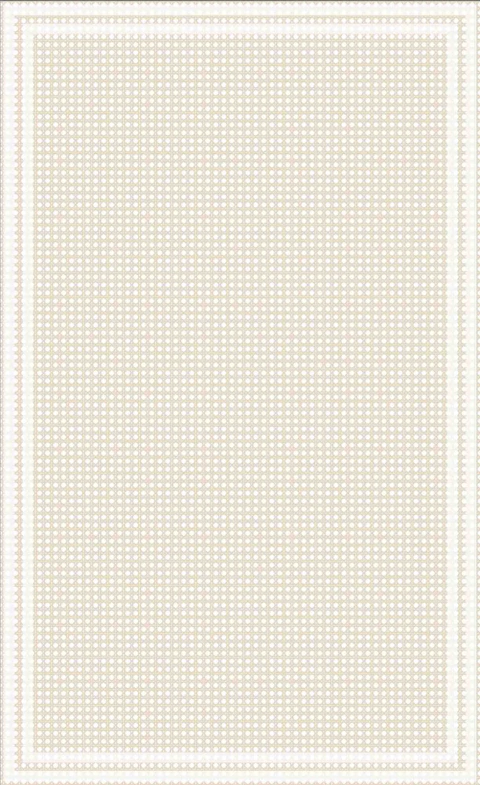 ALFOMBRA VINILICA CREMA/BLANCO 60X98 CM