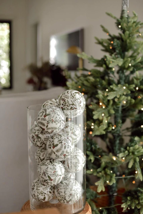 BOLAS MUERDAGO 12 CM