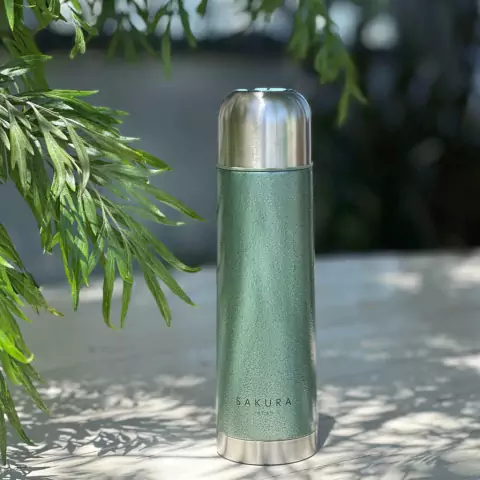 TERMO SAKURA ACERO VERDE 500 ML