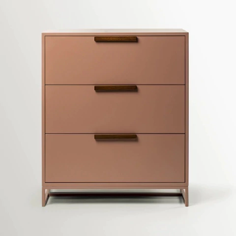 CAJONERA ESTRUCTURA MDF PATAS DE HIERRO 3 CAJONES