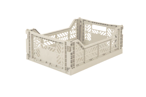 CANASTO PLEGABLE MIDI 40X30 CRUDO