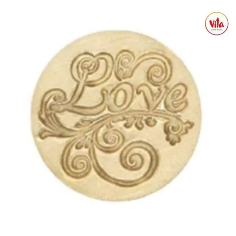 Sello bronce para lacre "LOVE" IBICRAFT