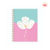 Cuaderno A4 tapa dura NORPAC FEMME rayado 90 hojas "FLOR BLANCA" - comprar online