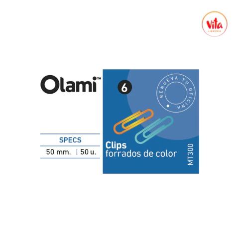 Clip color olami n°6 50mm x50u - comprar online