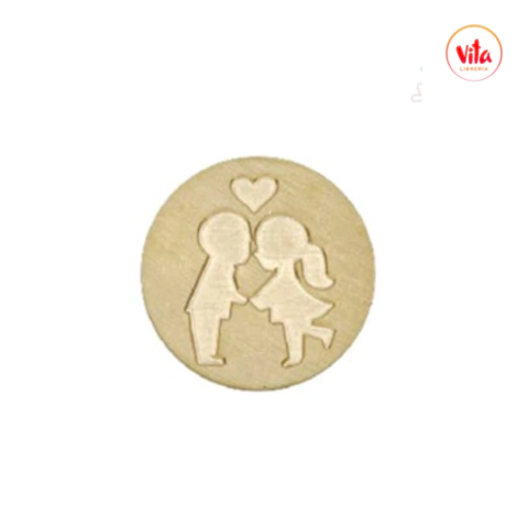Sello bronce para lacre "PAREJITA" - comprar online