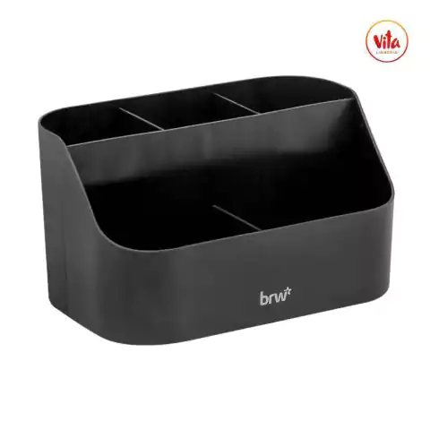 Organizador de escritorio 5 compartimentos "Negro" - comprar online