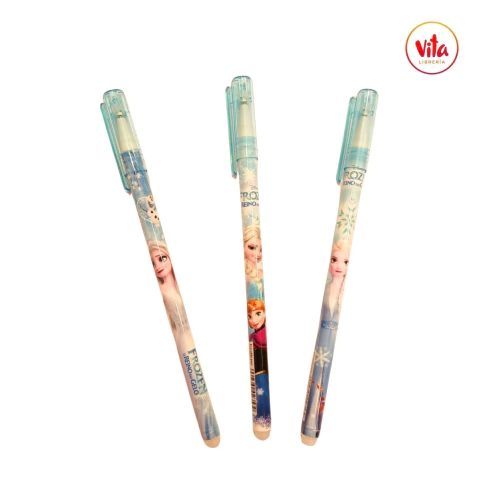 Lapicera borrable "FROZEN" trazo fino negra - comprar online