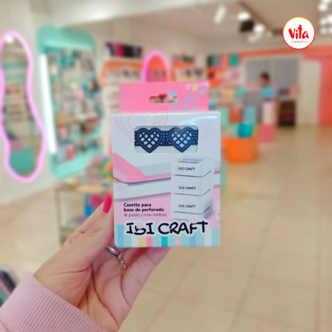 Perforadora cassette 2 en 1 corazon Ibicraft