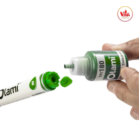 Marcador para pizarra recargable OLAMI VERDE - comprar online