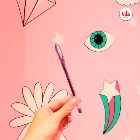 Lapicera Gel UNI BALL UM 120 Signo METAL "Violeta"