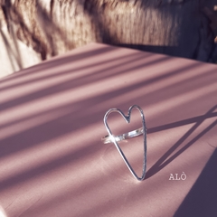 AN006 Anillo Gran Corazón - comprar online