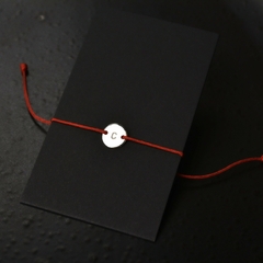 P101A Pulsera Uma Dije Inicial 10mm (Rojo) - comprar online