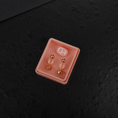 A034A Aro Abridor Bolita 3mm con perno de oro 18k - comprar online
