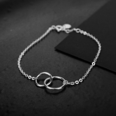 P023 Pulsera Doble Círculo
