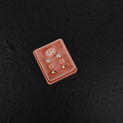 A034C Aro Abridor Perla 4mm con perno de oro 18k - comprar online