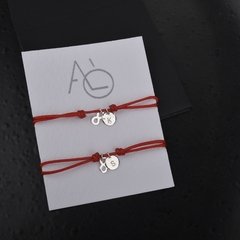 P119 Dúo de Pulseras Uma disco colgante 8mm + infinito - comprar online