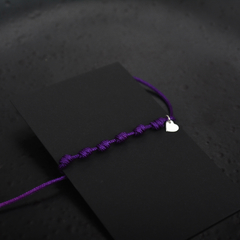 P116F Pulsera Siete Nudos Kids (Violeta) - comprar online