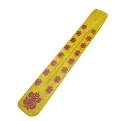 Incensário Indiano Madeira - Amarelo - comprar online