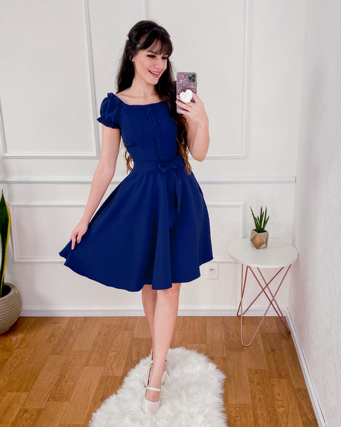 Vestido Ester Blue Marine