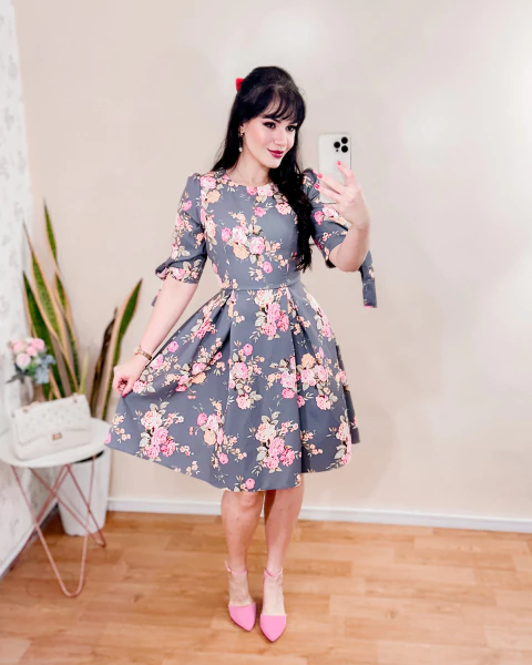 Vestido Camille Floral da Alma - comprar online