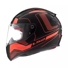 CASCO LS2 353 RAPID CARRERA NEGRO / ROJO MATE - comprar online