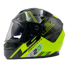 Casco LS2 320 Stream Evo Sche Negro / Amarillo / Verde - comprar online