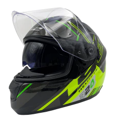 Casco LS2 320 Stream Evo Sche Negro / Amarillo / Verde - tienda online