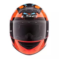 CASCO LS2 352 ROOKIE BETA HV NARANJA NEGRO CON SPOILER en internet