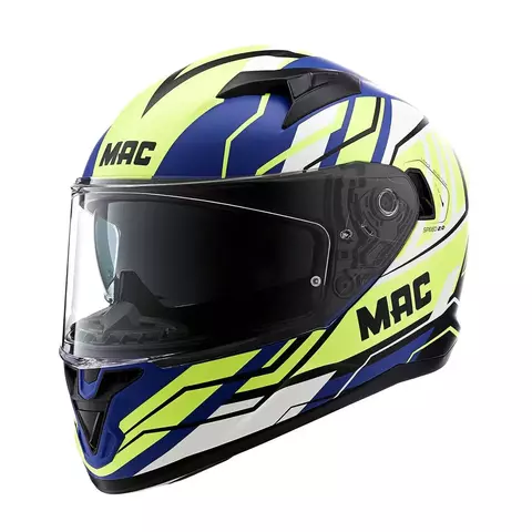 Casco MAC 825 Speed 2.0 Cran Amarillo / Negro / Mate - comprar online