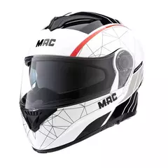CASCO MAC 908 ROCK ROAD NEGRO / BLANCO / BRILLO - comprar online