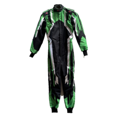 Buzo Talle 12 de niño JS karting Sublimado negro y verde - comprar online