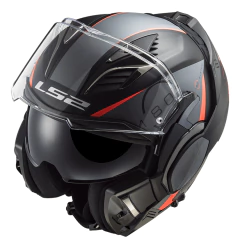 CASCO LS2 900 VALIANT II NEGRO ROJO en internet