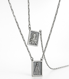 Escapulário Nossa Senhora Prata - comprar online