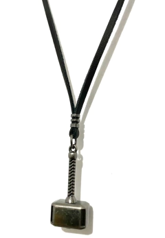 Colar Martelo Thor Couro - comprar online