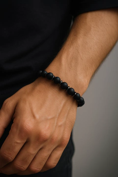 Pulseira Pantera Negra Murano - DOM ACCESSORI