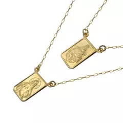 Imagem do Escapulário de Ouro 18k Sagrado Coração