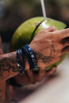 Pulseira Noronha Lapis Lazulli Ajustável - DOM ACCESSORI