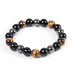 Imagem do Pulseira Equilibrio - Olho de Tigre,Hematita e Onix