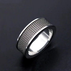 ANEL MAT AÇO - DOM ACCESSORI