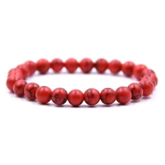 Pulseira Howlita Vermelha