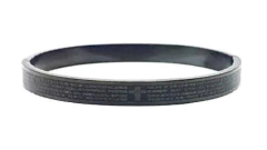 Bracelete Pai Nosso Aço 8mm Preto - DOM ACCESSORI