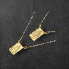 Escapulário de Ouro 18k Sagrado Coração - DOM ACCESSORI