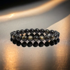 Pulseira Obsidiana Gold na internet
