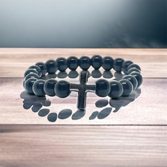 Pulseira Onix Cruz - DOM ACCESSORI