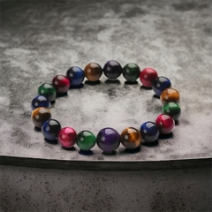 Pulseira Olho de Tigre Colors - DOM ACCESSORI